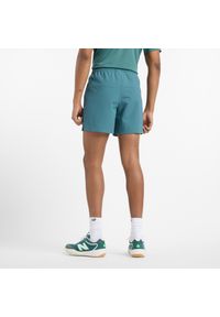Spodenki męskie New Balance MS51402NUS – niebieskie. Kolor: niebieski. Materiał: tkanina, lycra, materiał, nylon. Sport: tenis #2