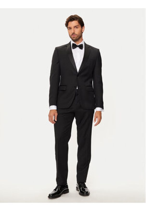 BOSS - Boss Koszula H-Hank 50519935 Biały Slim Fit. Kolor: biały. Materiał: bawełna