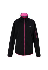 Regatta - Bluza Damska Ravenhill Full Zip Fleece Top. Kolor: wielokolorowy, czarny, różowy