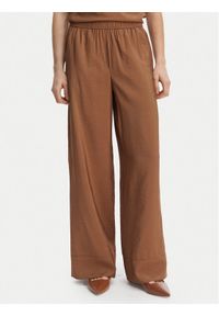 Marella Spodnie materiałowe Eremi 2613131154 Brązowy Regular Fit. Kolor: brązowy. Materiał: wiskoza #1