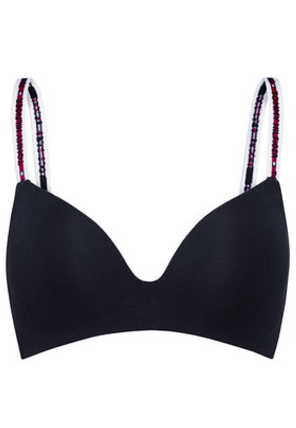 TOMMY HILFIGER - Tommy Hilfiger Biustonosz bezfiszbinowy Lighty Lined UW0UW02413 Granatowy. Kolor: niebieski. Materiał: bawełna