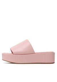 DeeZee Klapki E8175-1 Różowy. Kolor: różowy. Materiał: skóra