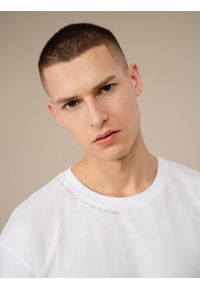 outhorn - T-shirt z nadrukiem męski. Okazja: na co dzień. Materiał: jersey, bawełna. Wzór: nadruk. Styl: casual #10