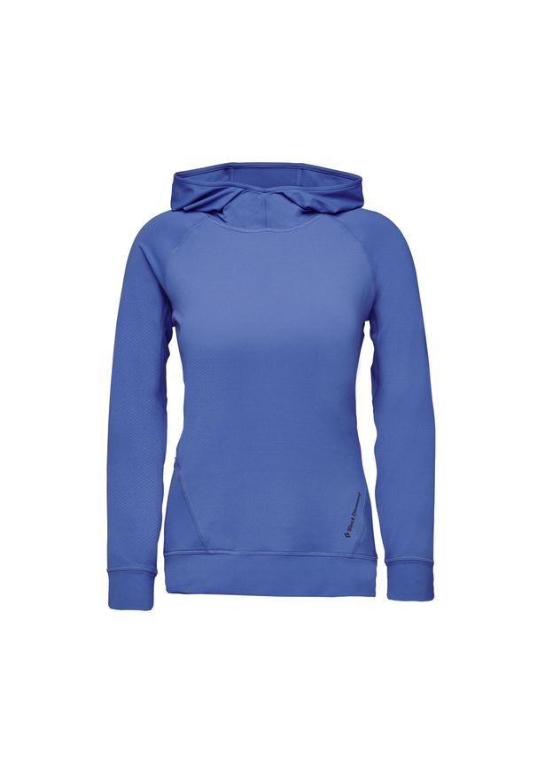 Bluza trekkingowa damska Black Diamond Alpenglow Hoody. Kolor: niebieski. Sport: turystyka piesza