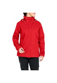 Kurtka przeciwdeszczowa damska Vaude Escape Light Jacket. Kolor: czerwony, beżowy, wielokolorowy