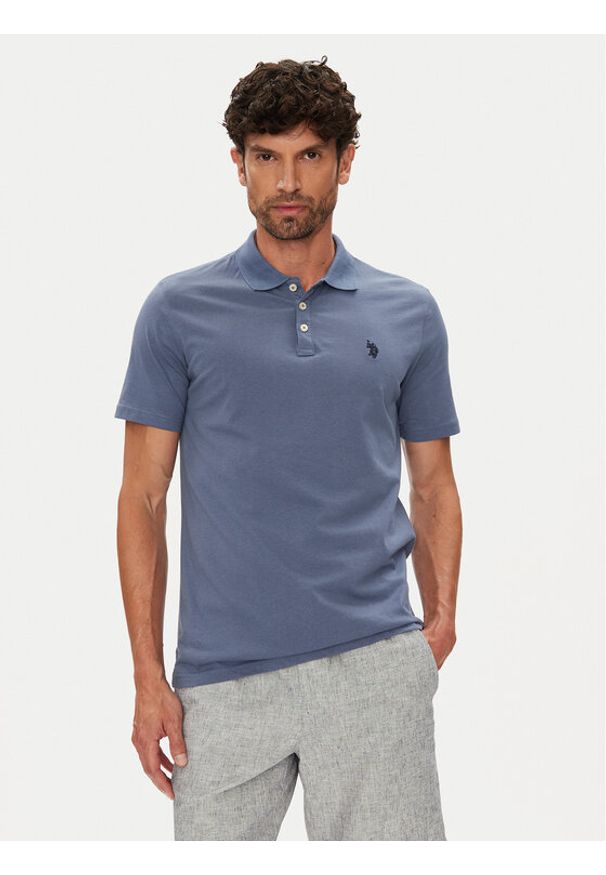 U.S. Polo Assn. Polo MUP3780 Niebieski Regular Fit. Typ kołnierza: polo. Kolor: niebieski. Materiał: bawełna