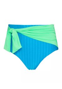 PATBO BRASIL - Dół od bikini z wysokim stanem. Stan: podwyższony. Kolor: zielony