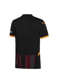 Puma - Męska koszulka Galatasaray SK 24/25 PUMA Black Intense Orange. Kolor: czarny, pomarańczowy, wielokolorowy, żółty. Sport: piłka nożna