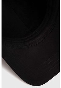 GANT - Gant czapka z daszkiem bawełniana kolor czarny z aplikacją. Kolor: czarny. Materiał: bawełna. Wzór: aplikacja #2