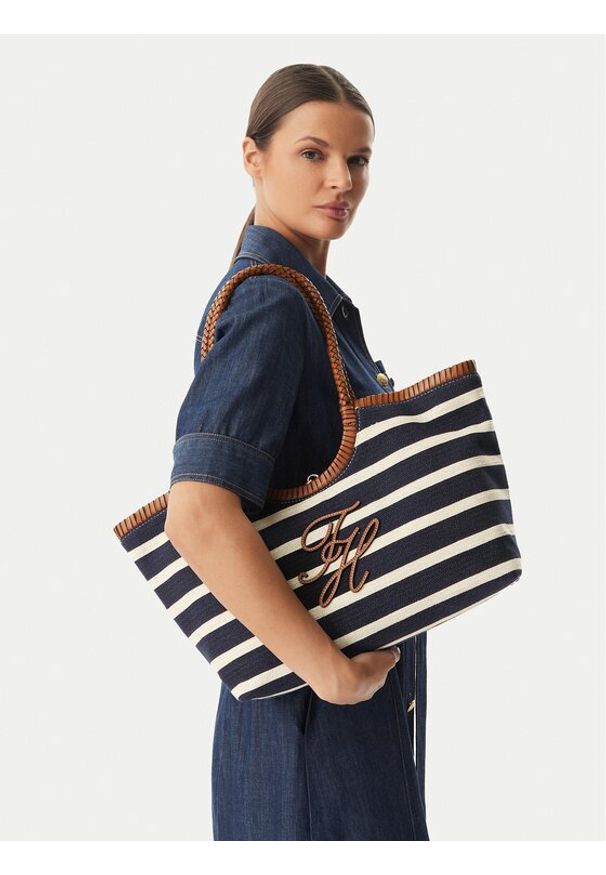 TOMMY HILFIGER - Tommy Hilfiger Torebka AW0AW18400 Granatowy. Kolor: niebieski