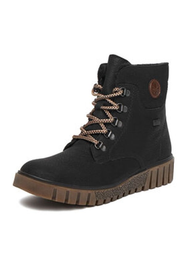 Rieker Trzewiki CEO-Y3433-00 Czarny. Kolor: czarny. Materiał: materiał