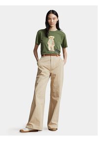 Polo Ralph Lauren T-Shirt Prov Bear T 211924292001 Zielony Regular Fit. Typ kołnierza: polo. Kolor: zielony. Materiał: bawełna #4