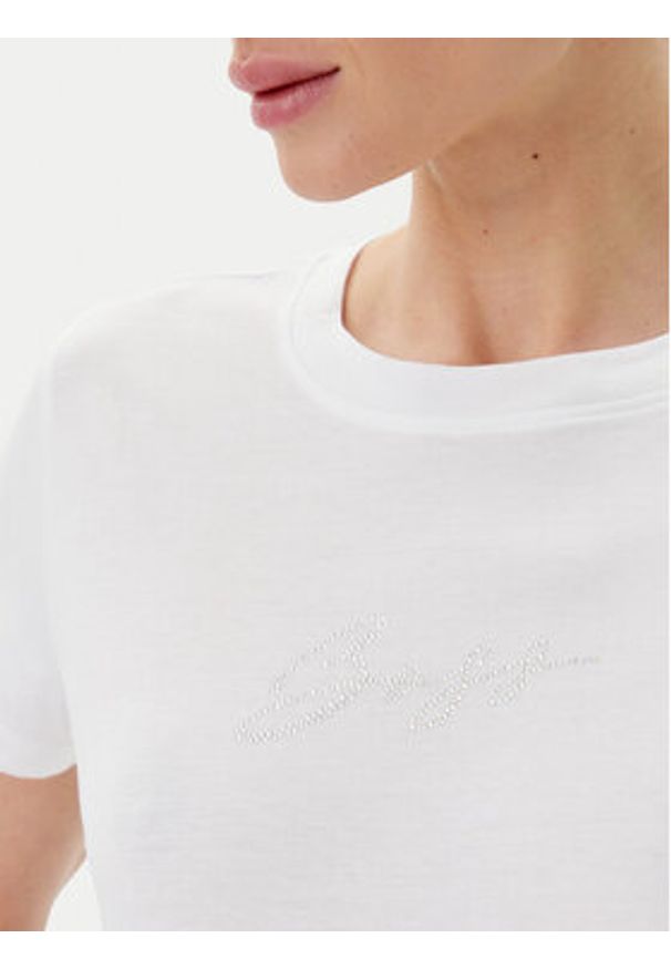 BOSS T-Shirt C_Esogo_2 50538826 Écru Regular Fit. Materiał: bawełna