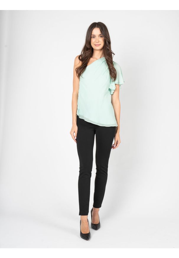 Patrizia Pepe Bluzka | DC1255/A2IW | Kobieta | Błękitny. Okazja: na co dzień. Kolor: niebieski. Materiał: wiskoza. Styl: casual, elegancki