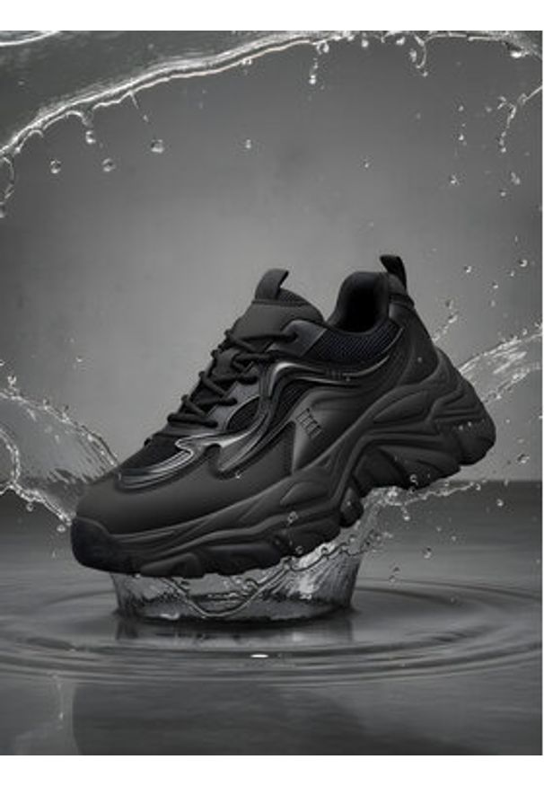 DeeZee Sneakersy CEO-WSS21557-02 Czarny. Kolor: czarny. Materiał: syntetyk, materiał