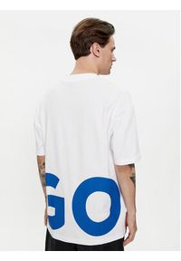 Hugo T-Shirt Nannavaro 50509840 Biały Oversize. Kolor: biały. Materiał: bawełna #4