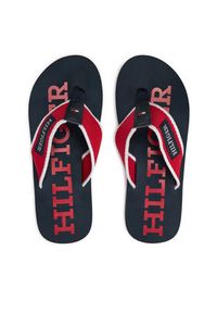 TOMMY HILFIGER - Tommy Hilfiger Japonki Patch Hilfiger Beach Sandal FM0FM05024 Czerwony. Kolor: czerwony