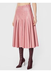 TwinSet - TWINSET Spódnica plisowana 231TP2090 Różowy Regular Fit. Kolor: różowy. Materiał: wiskoza #1
