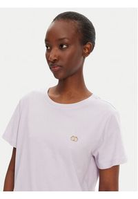 TwinSet - TWINSET T-Shirt 251TT2040 Fioletowy Regular Fit. Kolor: fioletowy. Materiał: bawełna #2