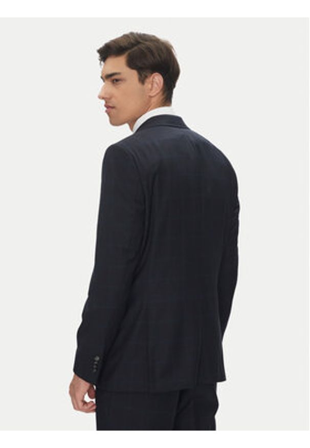 BOSS Garnitur H-Jeckson 50546122 Granatowy Regular Fit. Kolor: niebieski. Materiał: wełna