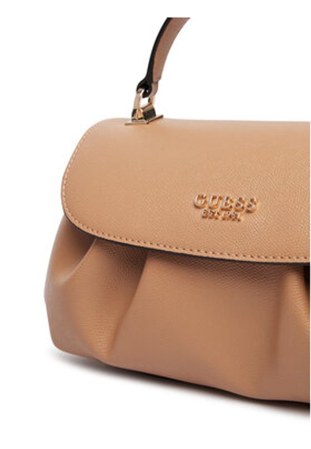 Guess Torebka Amorette HWBG78 98190 Beżowy ciemny. Kolor: beżowy. Materiał: skórzane
