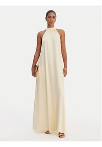 Fracomina Sukienka letnia FR26SD3016W41301 Brązowy Relaxed Fit. Kolor: brązowy. Materiał: wiskoza. Sezon: lato #5