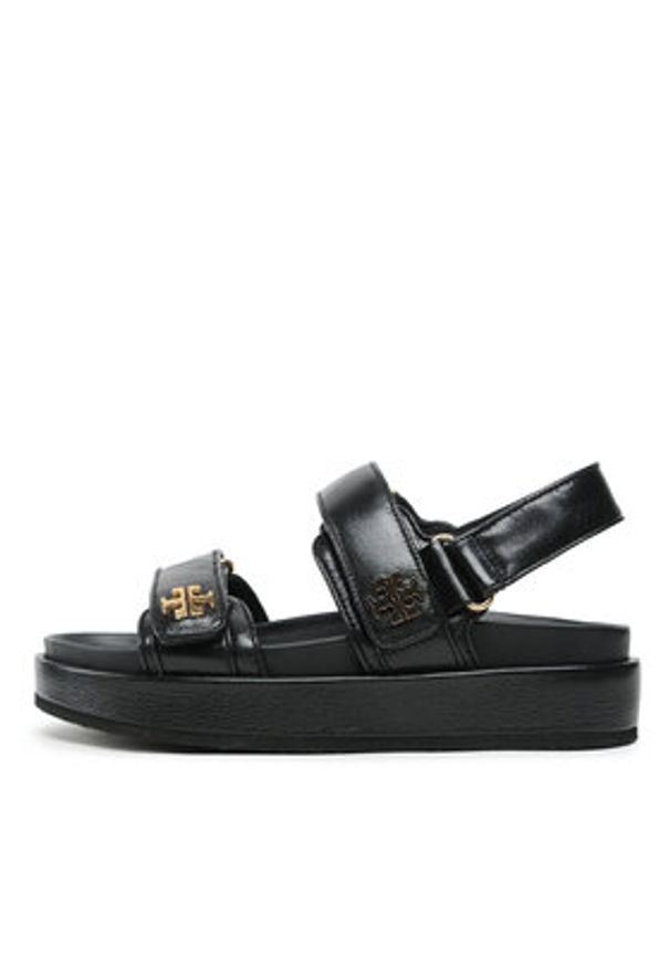 Tory Burch Sandały Kira Sport Sandal 144328 Czarny. Kolor: czarny. Materiał: skóra. Styl: sportowy