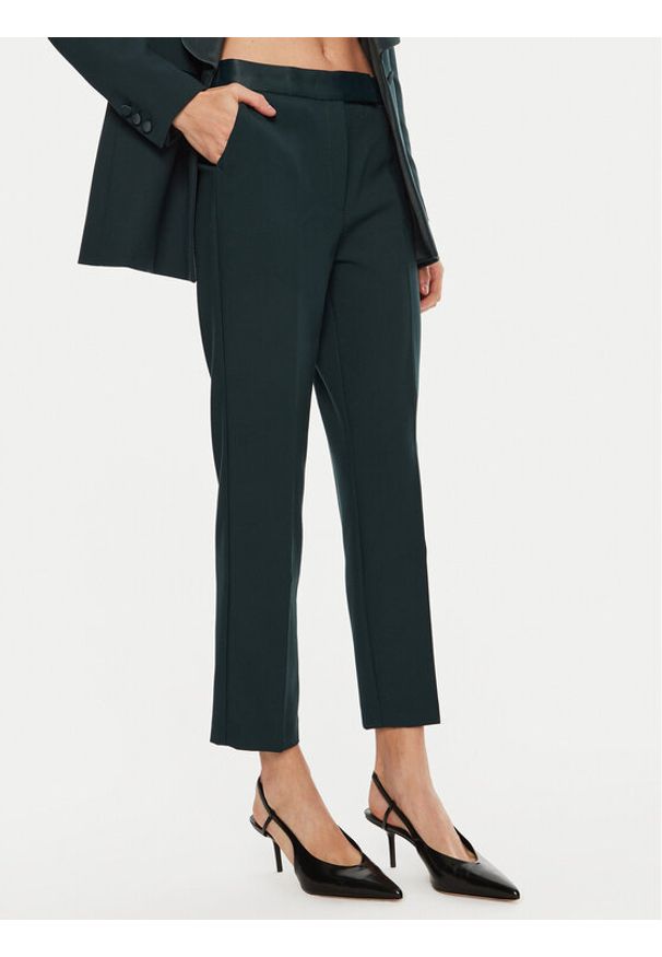 IVY & OAK - IVY OAK Spodnie materiałowe Pippa IO1100X5064 Zielony Regular Fit. Kolor: zielony. Materiał: syntetyk, wiskoza