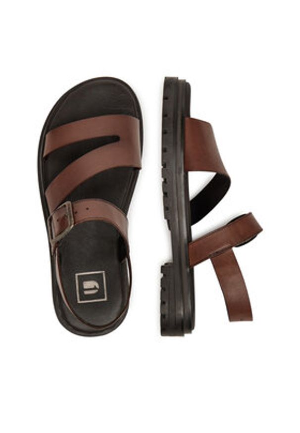 G-Star RAW - G-Star Raw Sandały WI34-23568-01 Brązowy. Kolor: brązowy. Materiał: skóra