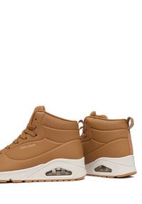 skechers - Skechers Sneakersy Uno 177097/CSNT Brązowy. Kolor: brązowy. Materiał: skóra