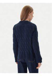 TOMMY HILFIGER - Tommy Hilfiger Kardigan WW0WW43089 Granatowy Regular Fit. Kolor: niebieski. Materiał: wełna #3