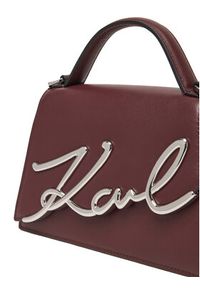 Karl Lagerfeld - KARL LAGERFELD Torebka A1W30038 Bordowy. Kolor: czerwony. Materiał: skórzane #5
