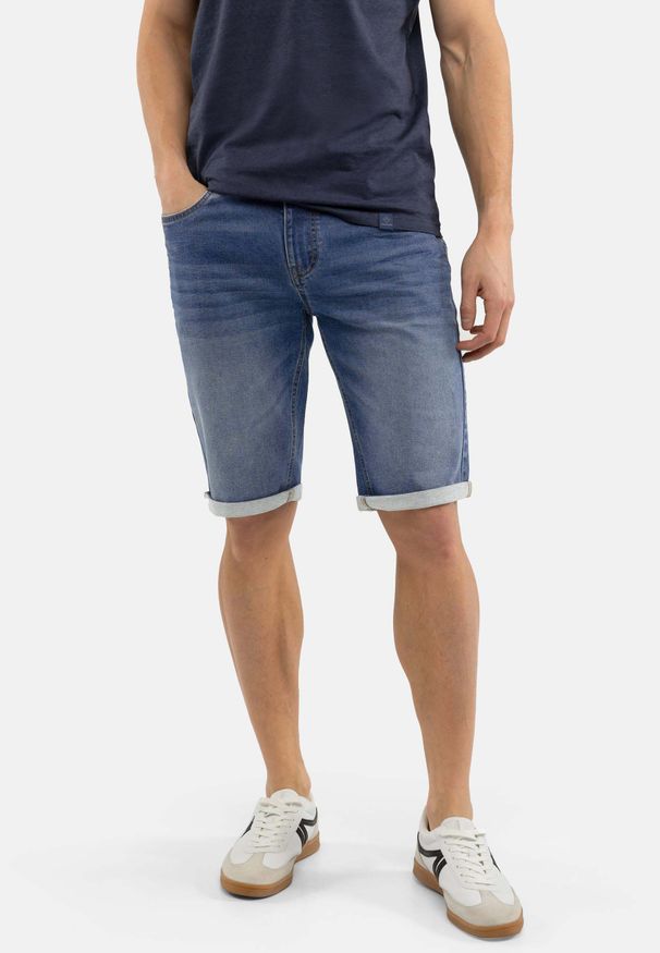 Volcano - Szorty jeansowe, Regular Fit, E-MEXT. Kolor: niebieski. Materiał: jeans. Styl: klasyczny