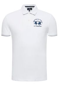 La Martina Polo CCMP01 PK001 Biały Regular Fit. Typ kołnierza: polo. Kolor: biały. Materiał: bawełna #3