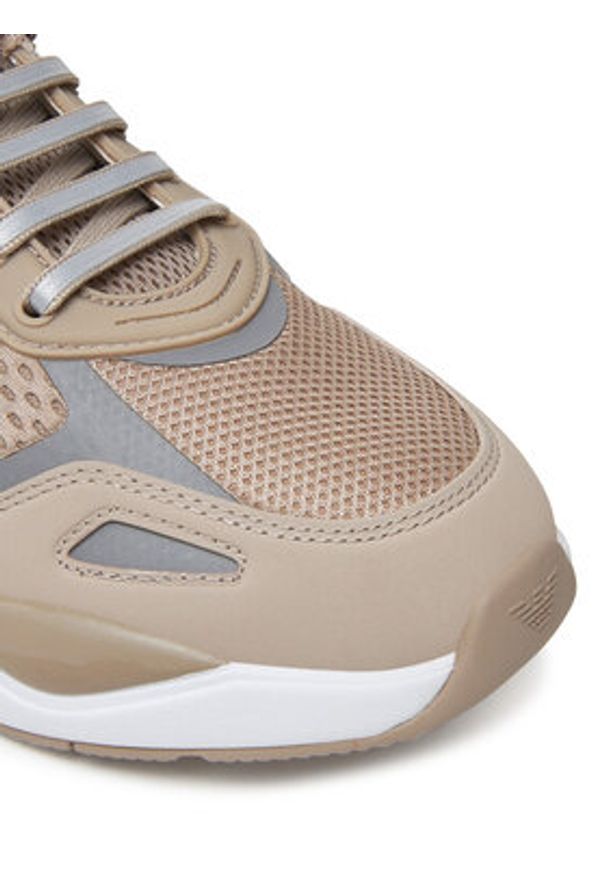 EA7 Emporio Armani Sneakersy X8X159 XK379 U499 Beżowy. Kolor: beżowy. Materiał: skóra
