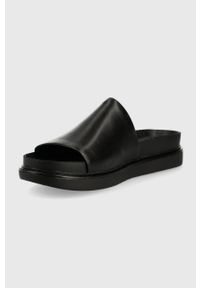 Vagabond Shoemakers klapki skórzane ERIN damskie kolor czarny na platformie. Kolor: czarny. Materiał: skóra. Wzór: gładki. Obcas: na platformie #4