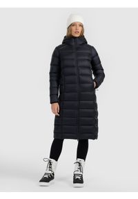 4f - 4F Płaszcz puchowy z wypełnieniem naturalnym damski - czarny M. Kolor: czarny. Materiał: puch. Sezon: zima #2