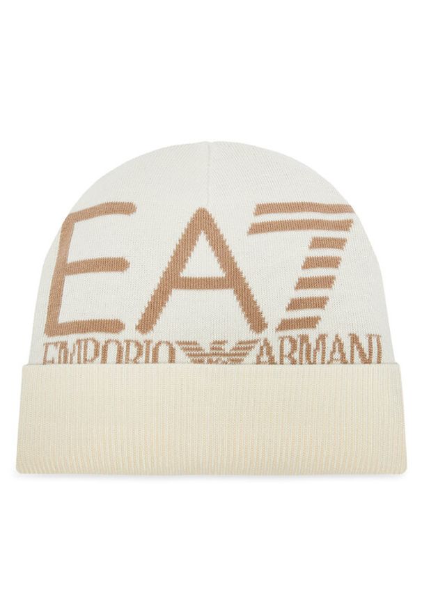 EA7 Emporio Armani Czapka 7X000006 AF11994 M1014 Beżowy. Kolor: beżowy. Materiał: akryl, materiał