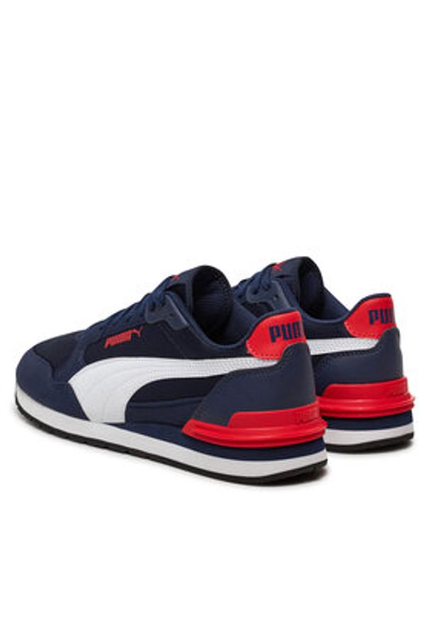 Puma Sneakersy St Runner v4 Mesh Jr 399876 02 Granatowy. Kolor: niebieski. Materiał: skóra, zamsz