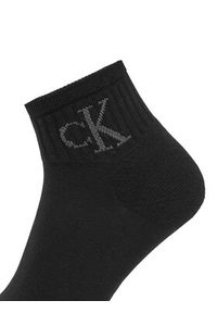Calvin Klein Jeans Zestaw 2 par niskich skarpet damskich 701230599 Czarny. Kolor: czarny. Materiał: materiał, bawełna