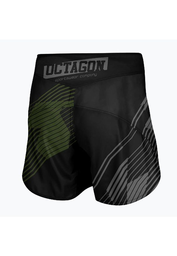 OCTAGON - Spodenki treningowe męskie Octagon Broken Line MMA. Kolor: czarny