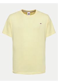 Tommy Jeans T-Shirt Classic DM0DM09598 Żółty Regular Fit. Kolor: żółty. Materiał: bawełna #4