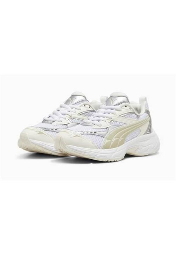 Buty do chodzenia damskie Puma Morphic Metallic Weiss Damen. Zapięcie: sznurówki. Kolor: biały. Materiał: materiał, syntetyk, tkanina. Szerokość cholewki: normalna. Sport: turystyka piesza