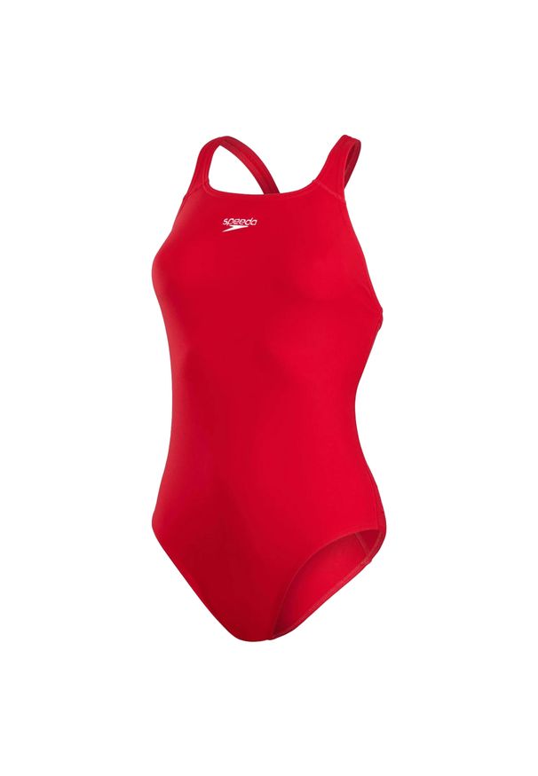Speedo - Damski Jednoczęściowy Strój Kąpielowy Medalist Eco Endurance+. Kolor: czerwony