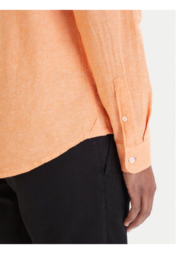 Tommy Jeans Koszula DM0DM22761 Pomarańczowy Regular Fit. Kolor: pomarańczowy. Materiał: bawełna