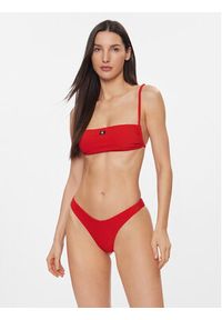 Calvin Klein Swimwear Dół od bikini KW0KW02471 Czerwony. Kolor: czerwony. Materiał: syntetyk #3