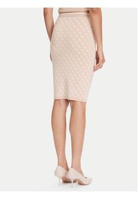 Guess Spódnica ołówkowa W4BD53 Z37K0 Beżowy Regular Fit. Kolor: beżowy. Materiał: syntetyk #5