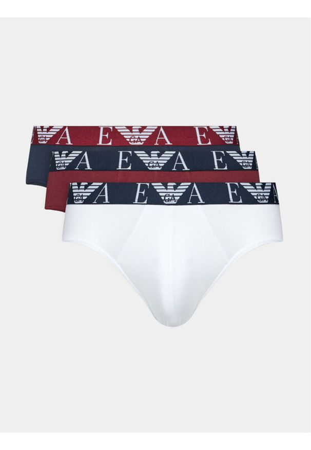 Emporio Armani Underwear Komplet 3 par slipów 111734 3F715 13911 Biały. Kolor: biały. Materiał: bawełna