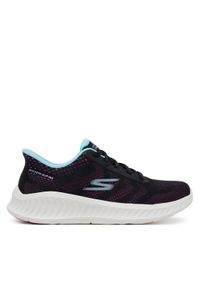 skechers - Skechers Sneakersy GO WALK Now - Khloe 125643/BKPR Czarny. Kolor: czarny. Materiał: materiał