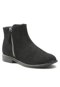 Jenny Fairy Botki WYL1956-2 Czarny. Kolor: czarny. Materiał: materiał #1